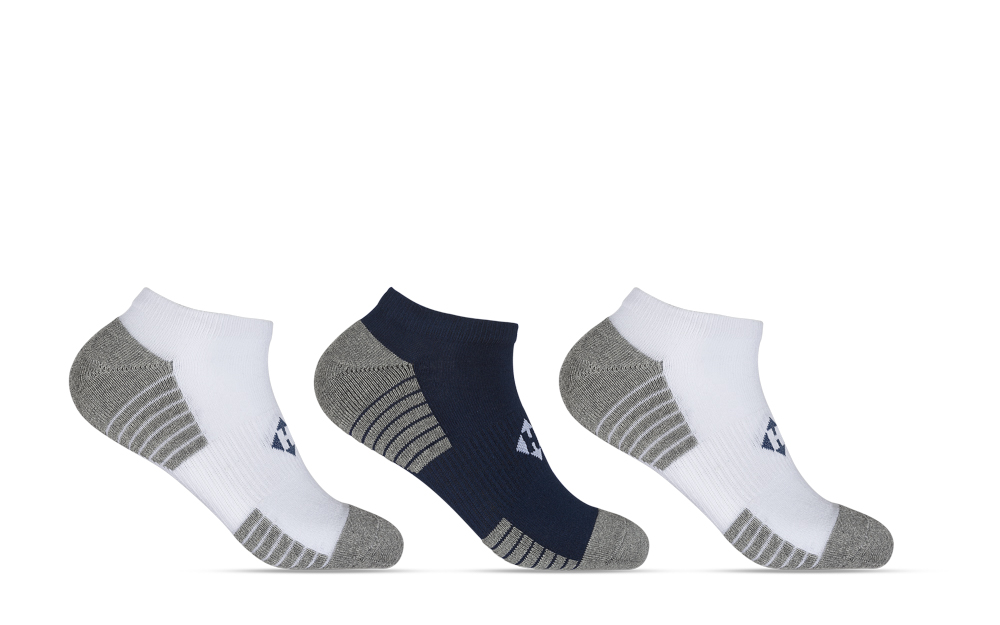 Kit 3 Pares de Meias 39/43 Soquete Atoalhada Branca/Azul (004HOMS18043) Hoahi 1