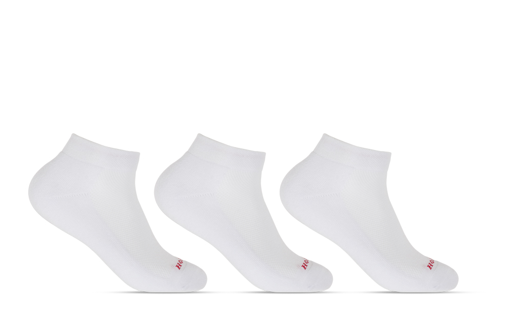 Kit 3 Pares de Meias 33/38 Cano Curto Atoalhada Branca (004HOKC21217) Hoahi 1