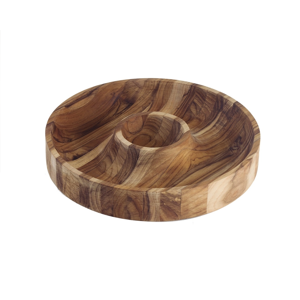 Gamela Petisqueira Centro Madeira Teca Funda 315X315X50mm 13608351 Tramontina 1