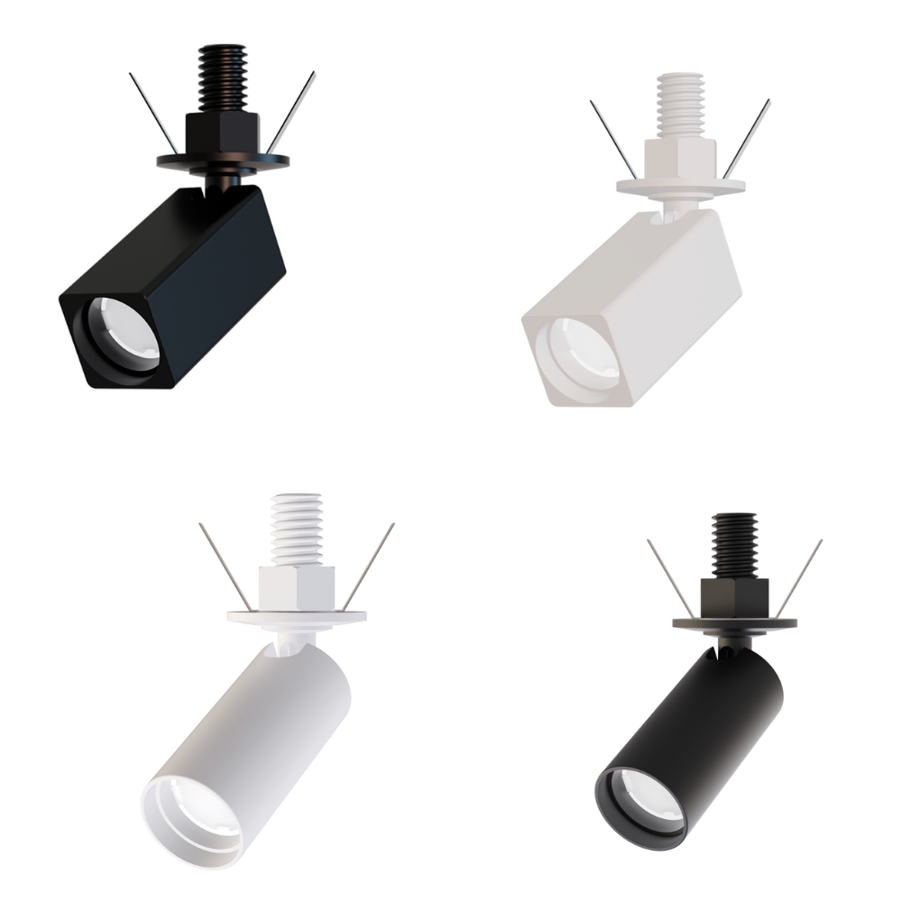 Spot Mini Dot - Quadrado/Redondo 1W 3000K - ALI 1