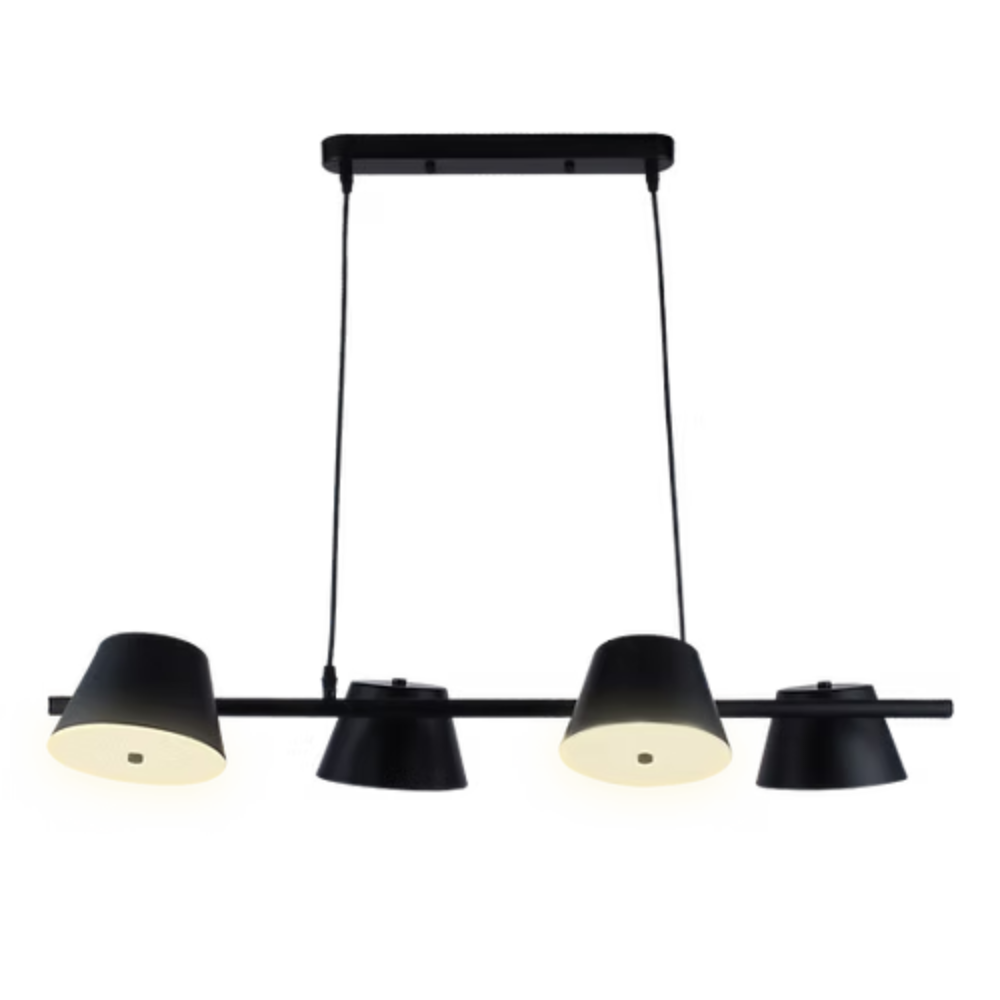 Pendente Cupola Metal Preto Fosco 4 Lâmpadas G9 Bivolt OR1203 Orluce 1