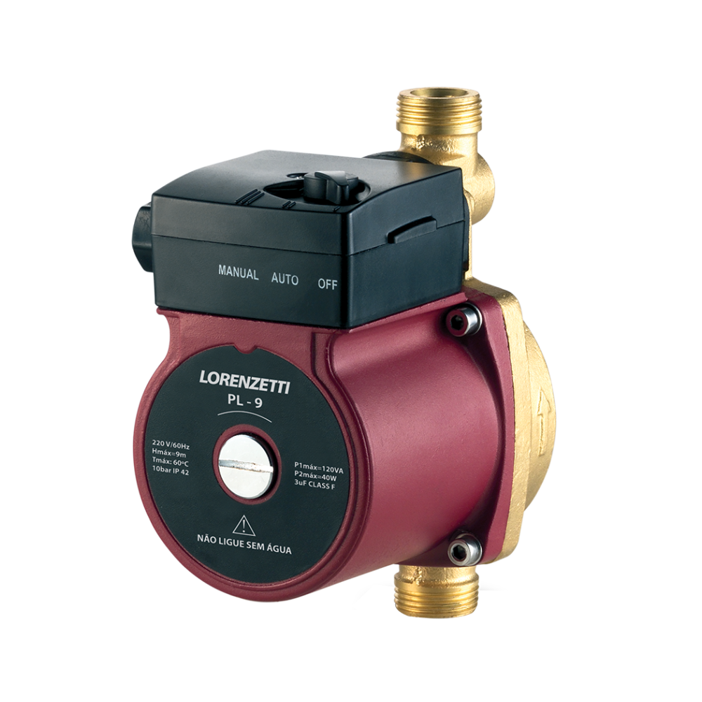Pressurizador de Agua PL9 120W 127V 9MCA 7541013 Lorenzetti 1