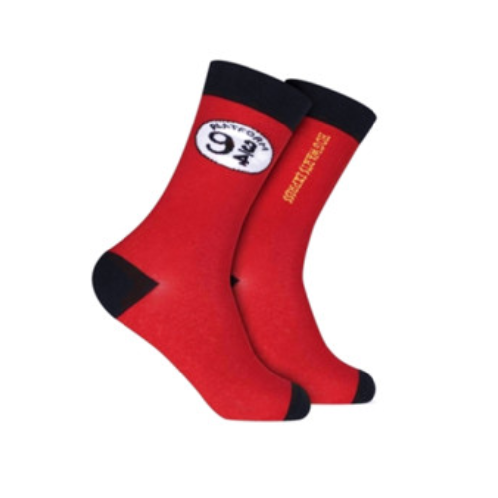 Par de Meia 39/43 Style Cano Longo Estampada - HOAHI COR:Harry Potter Plataforma 9 1
