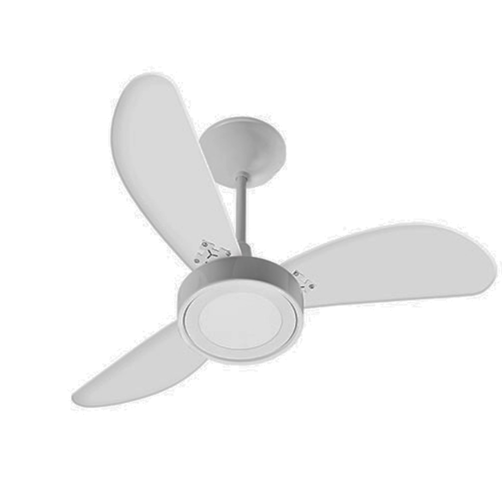 Ventilador De Teto Inverter Delta Led BRANCO 3 Pás Laqueadas BRANCAS Bivolt Com Controle 54-3309 Ventidelta 1