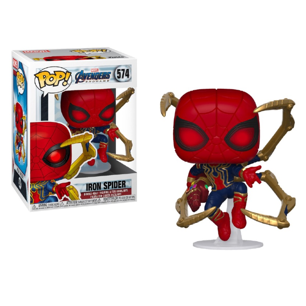 Funko Pop Marvel Avengers Endgame Iron Spider W/Gauntlet Glow Ex 574 1