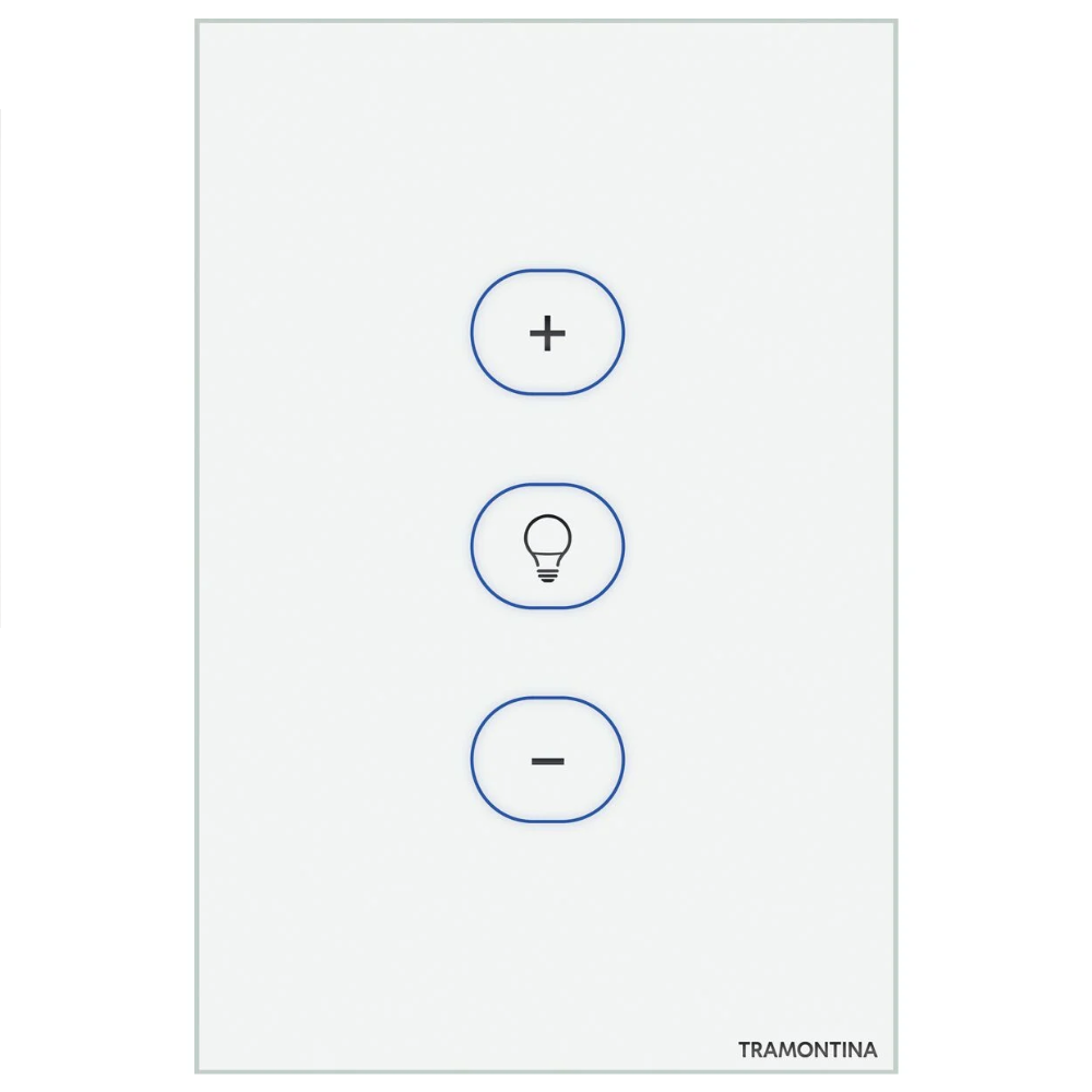 Dimmer Touch SMART BRANCO WIFI+RF+BLE 90-50V 57199003 Tramontina 1