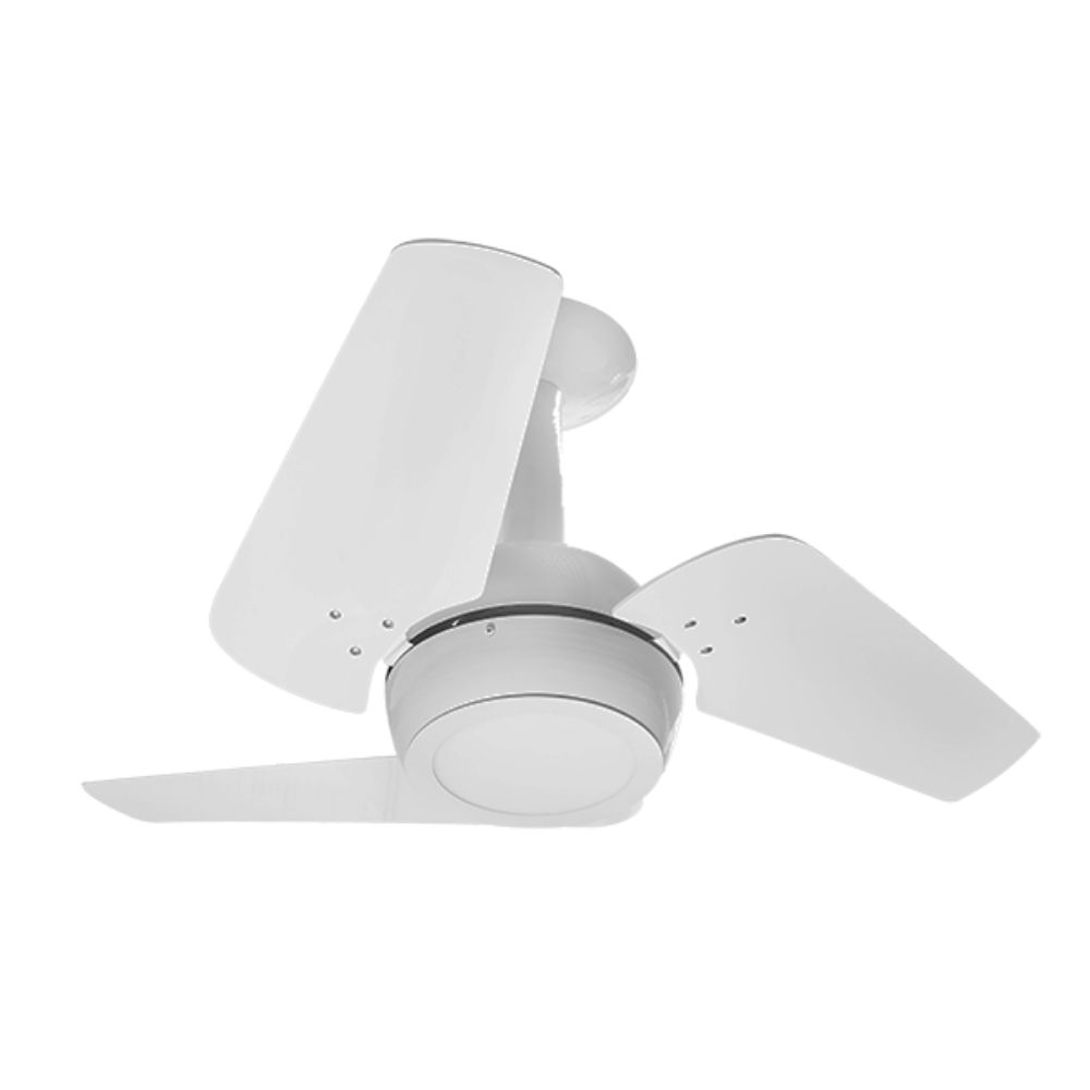 Ventilador De Teto Decorative LOFT BRANCO 3 Pás Laqueadas BRANCAS Led 18W 6000K 130W 127V C3V 28-3106 Ventidelta 1