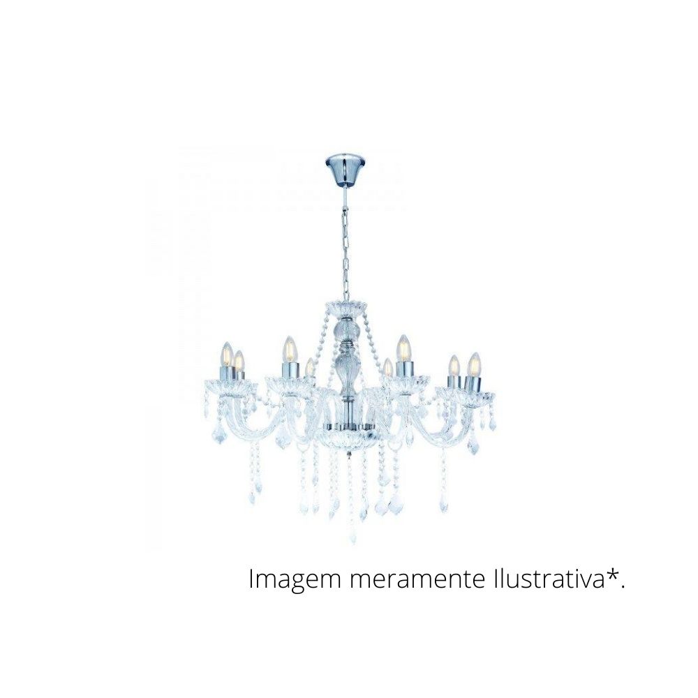Lustre 8 Lampadas E-14 Cr/Acr Tr1004/8 Pier 1