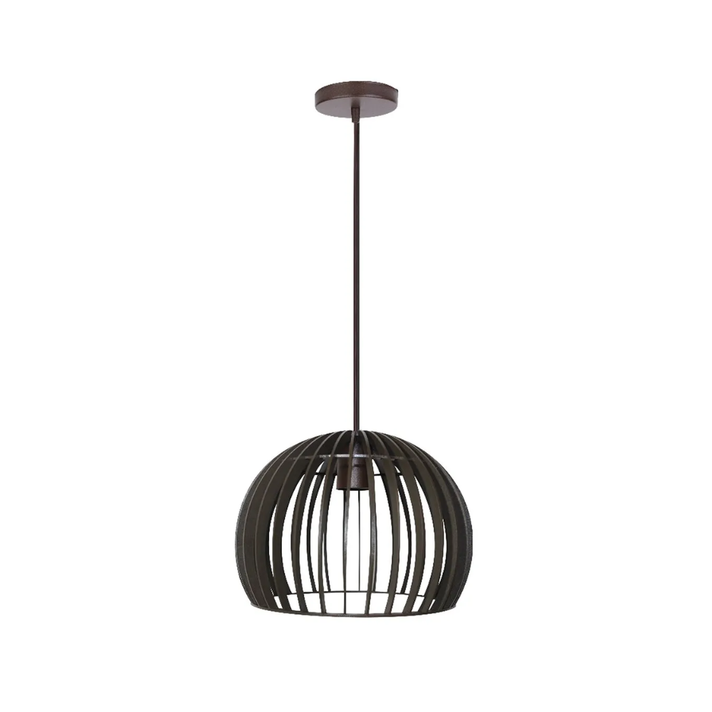 Pendente Tulum Tabaco 1 Lampada E-27 PD602/TB Kin Light 1