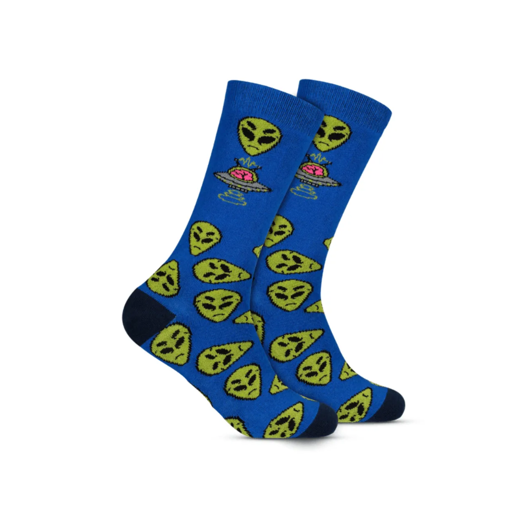 Par de Meia 39/43 Style Cano Longo Azul ET (004HOML21435) Hoahi 1