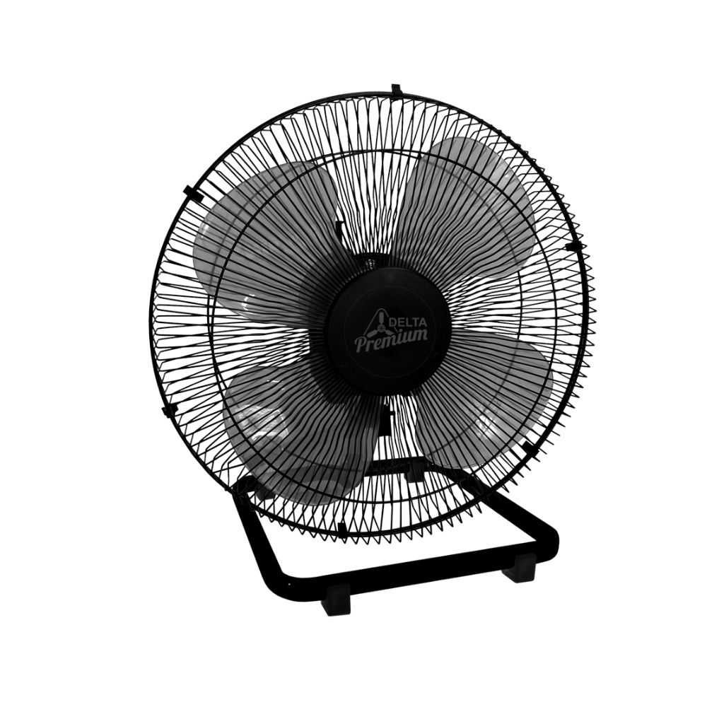 Ventilador De Mesa 50cm Oscilante Premium Preto Grade de Aço Preta 170W Bivolt 70-5412 Ventidelta 1