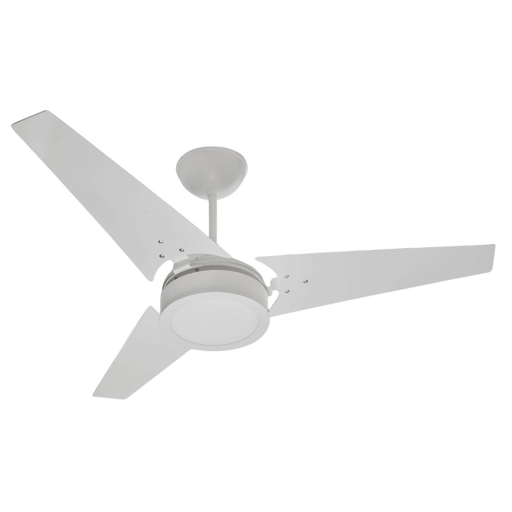Ventilador De Teto Led Ideal Led Branco 3 Pás Laqueadas Brancas Led 18W 3000K 130W 127V C3V 20-3110 Ventidelta 1