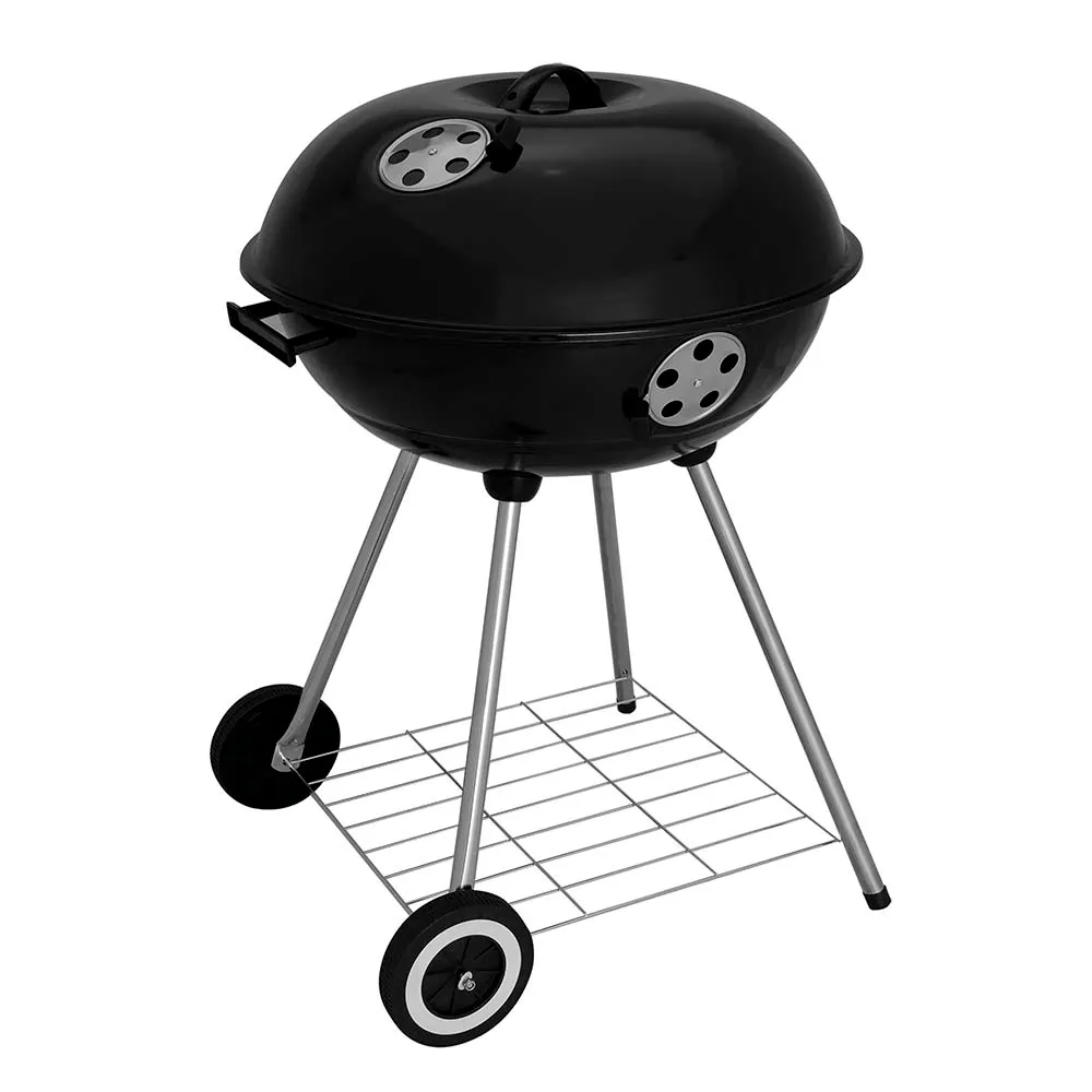 Churrasqueira Redonda Esmaltada a Bafo 58cm ITAPARICA Preta com Acessórios 3053 MOR 1