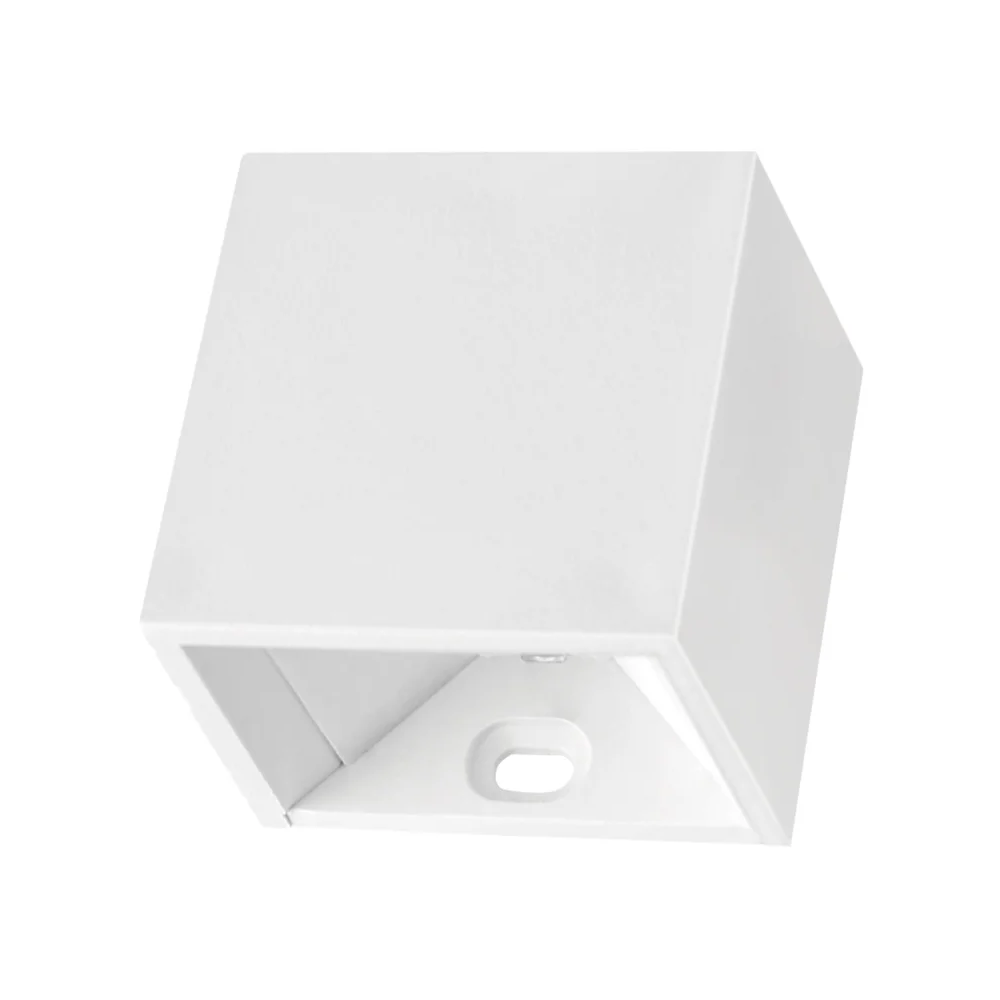Arandela LED PIT MINI Branca 2W 3000K (Branco Quente) 50x50x40mm Facho Duplo IP65 Bivolt LM2663 Luminatti 1