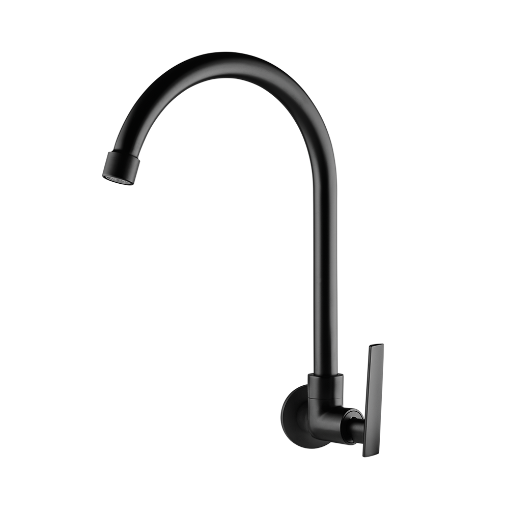 Torneira para Cozinha de Parede Bica Móvel Loren Studio Preto Fosco 1168 B37 7048648 Lorenzetti 1