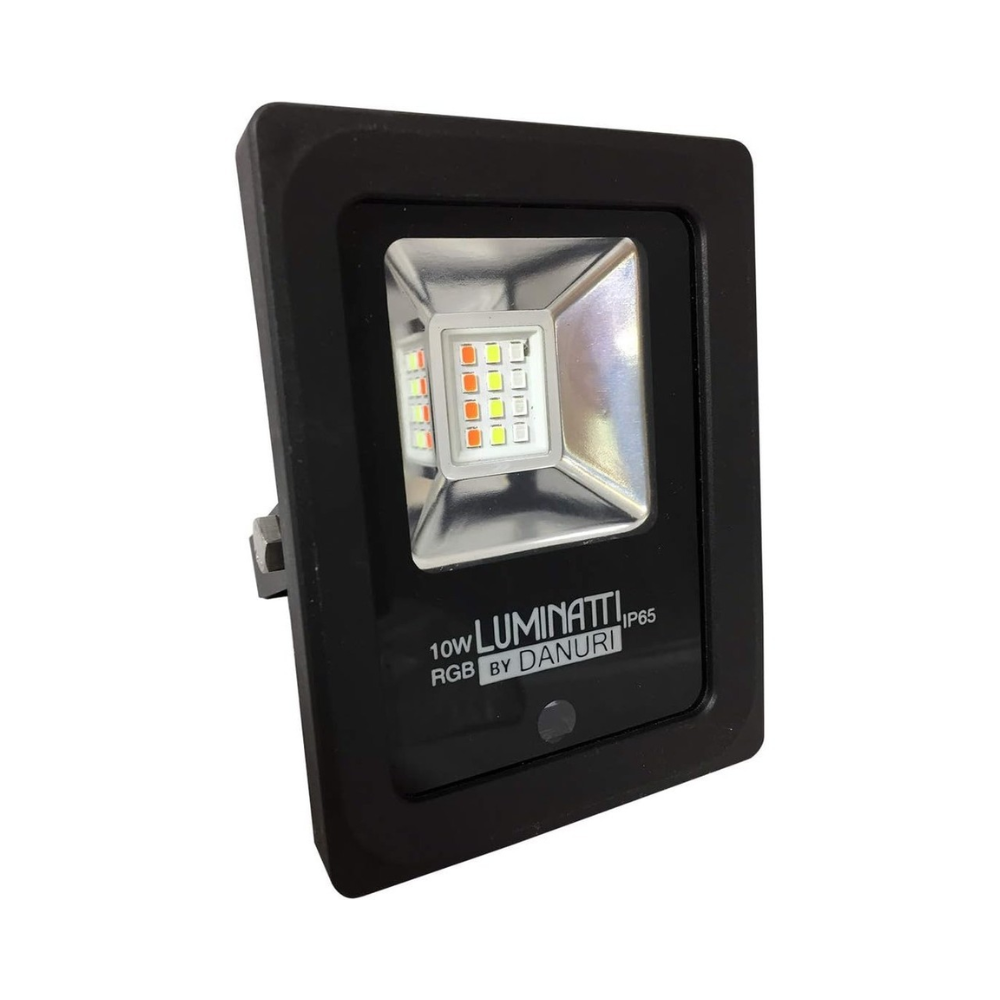 Refletor De Led 10W RGB (Com Controle) Bivolt IP65 LM272 Luminatti 1