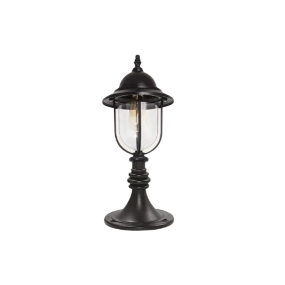 Poste Balizador Capri Preto em Aluminio 55XØ27cm Difusor em Termoplástico 1 Lampada E-27 ESP-123 PMT Ideal 1