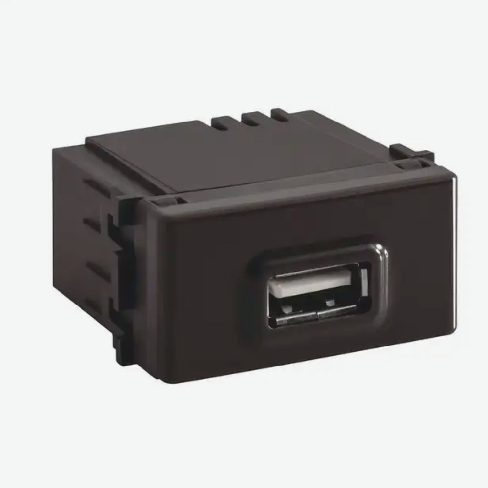 Modulo Liz de Tomada USB 1,5A Bivolt Grafite 57215041 Tramontina 1