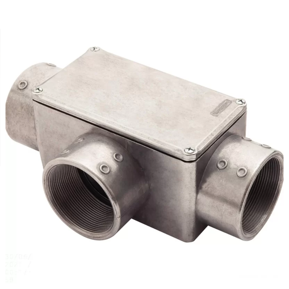 Condulete De Aluminio T 3" Bsp Com Tampa Sem Pintura Sem Vedacao 56106308 Tramontina 1