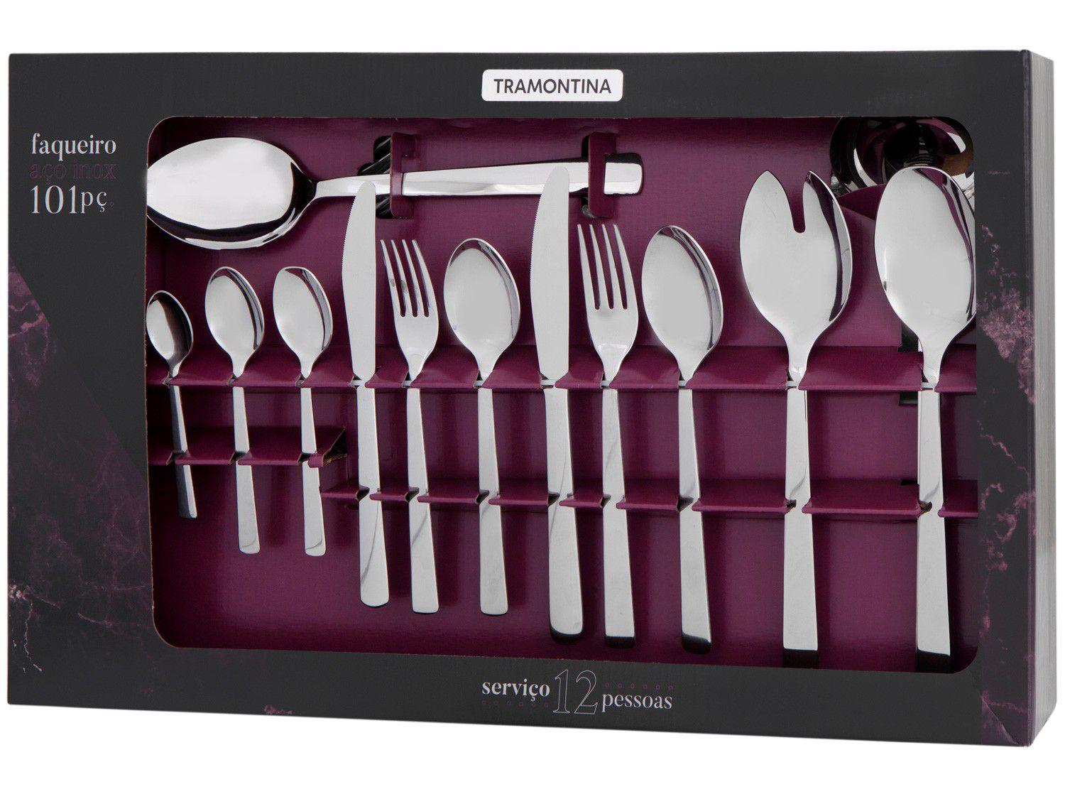 Faqueiro Aço Inox Oslo 101 Pçs 66985/030 Tramontina 1