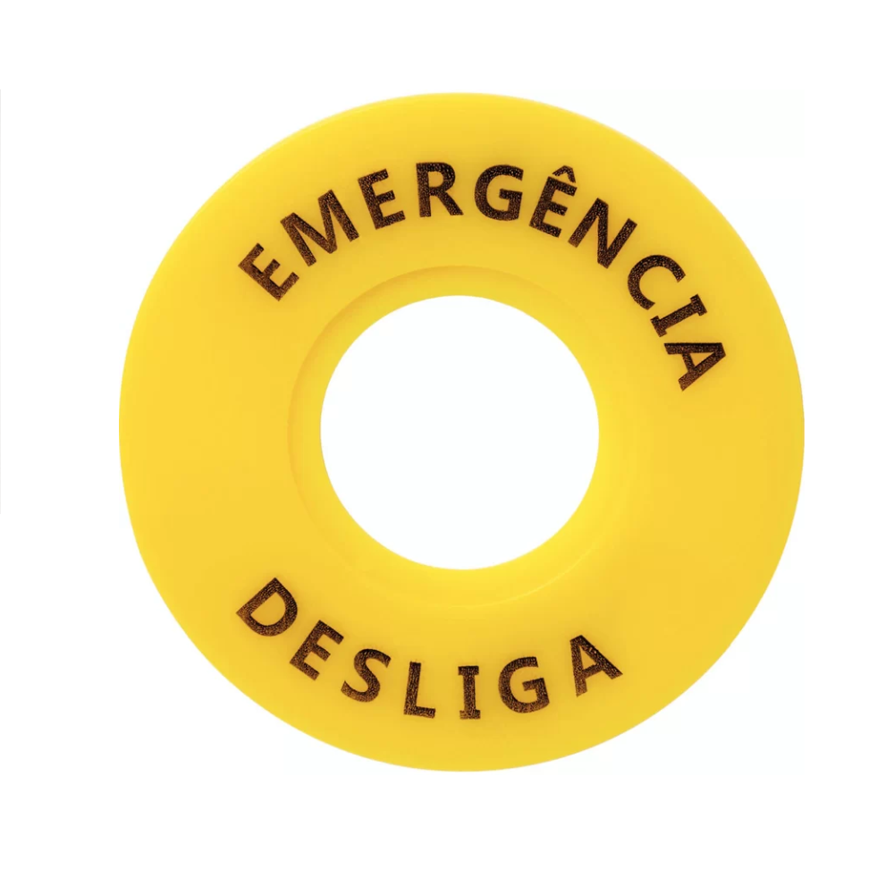 Identificador Para Botão De Emergência TRP2-BY9330 60mm 58015936 Tramontina