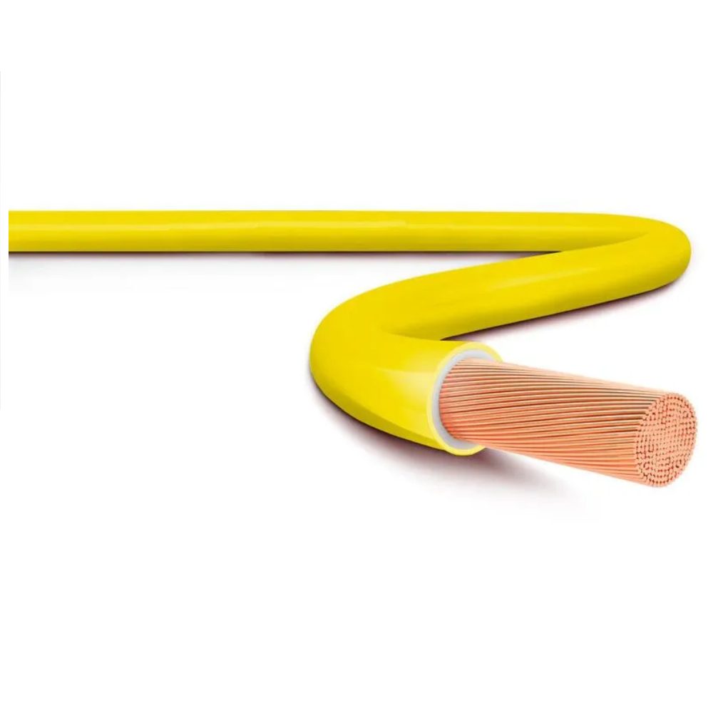 Cabo Flexível 750V 4,0mm Amarelo Pvc Cl4 (Rolo 100m) Brascopper 1