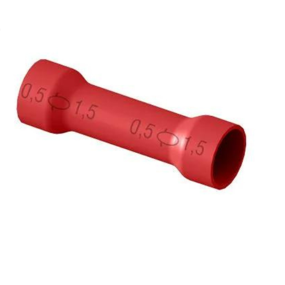 Luva De Emenda Pré Isolada 0,5-1,5mm Vermelha 19A LEP-1,5 Intelli 1