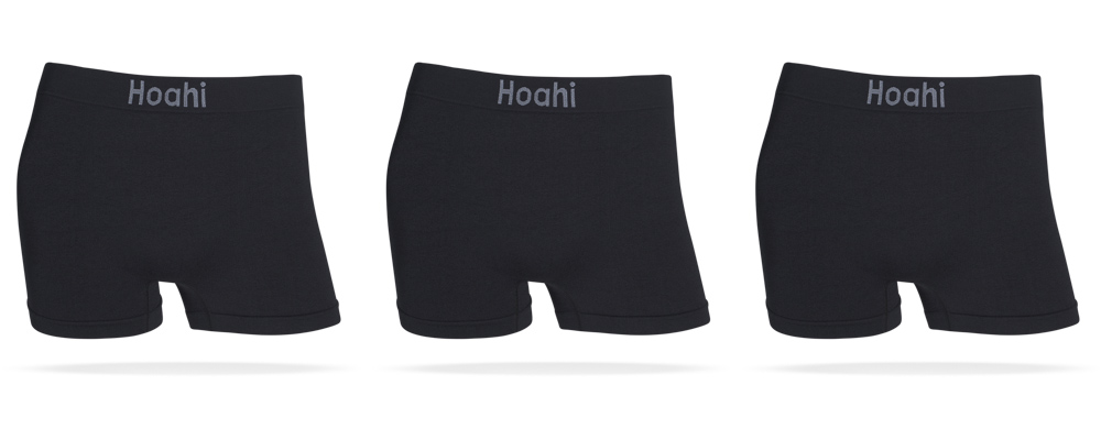Kit 3X1 Cueca Boxer Poliamida Premium Tamanho GG Preto/Preto/Preto Sort 4 Hoahi