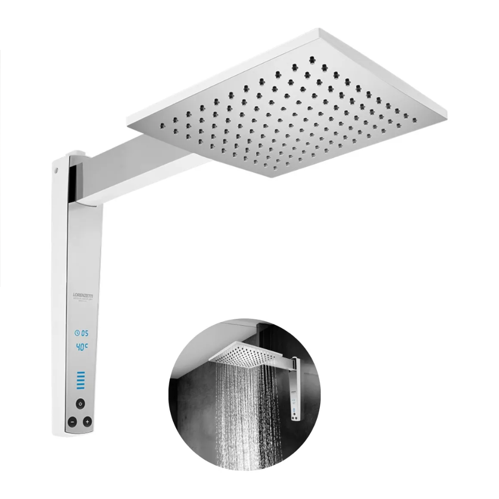 Ducha Acqua Century Digital Branca e Cromada 127V 5500W 7510633 Lorenzetti 1
