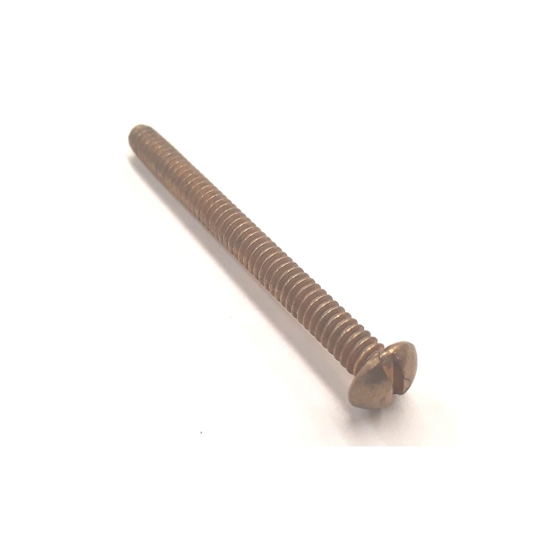 Parafuso Cabeça Fenda Bol Latao 3/16 X 2 Bel 1