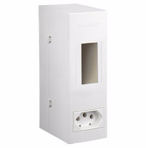 Caixa De Pvc Sobrepor Com Tomada 2P+T 20A P/2 Disj Margirius 1