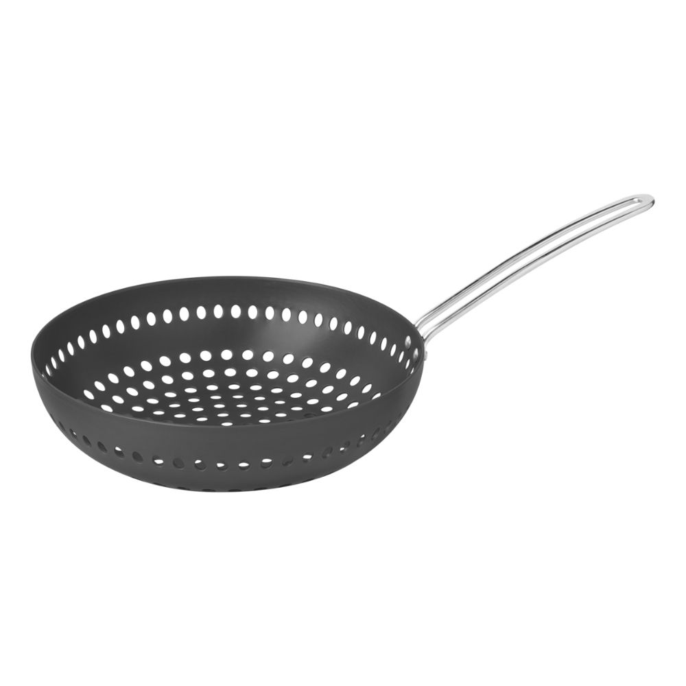 Grelha Wok 26Cm Furada Churrasco Com Cabo Em Alumínio Anodizado 20847026 Tramontina 1