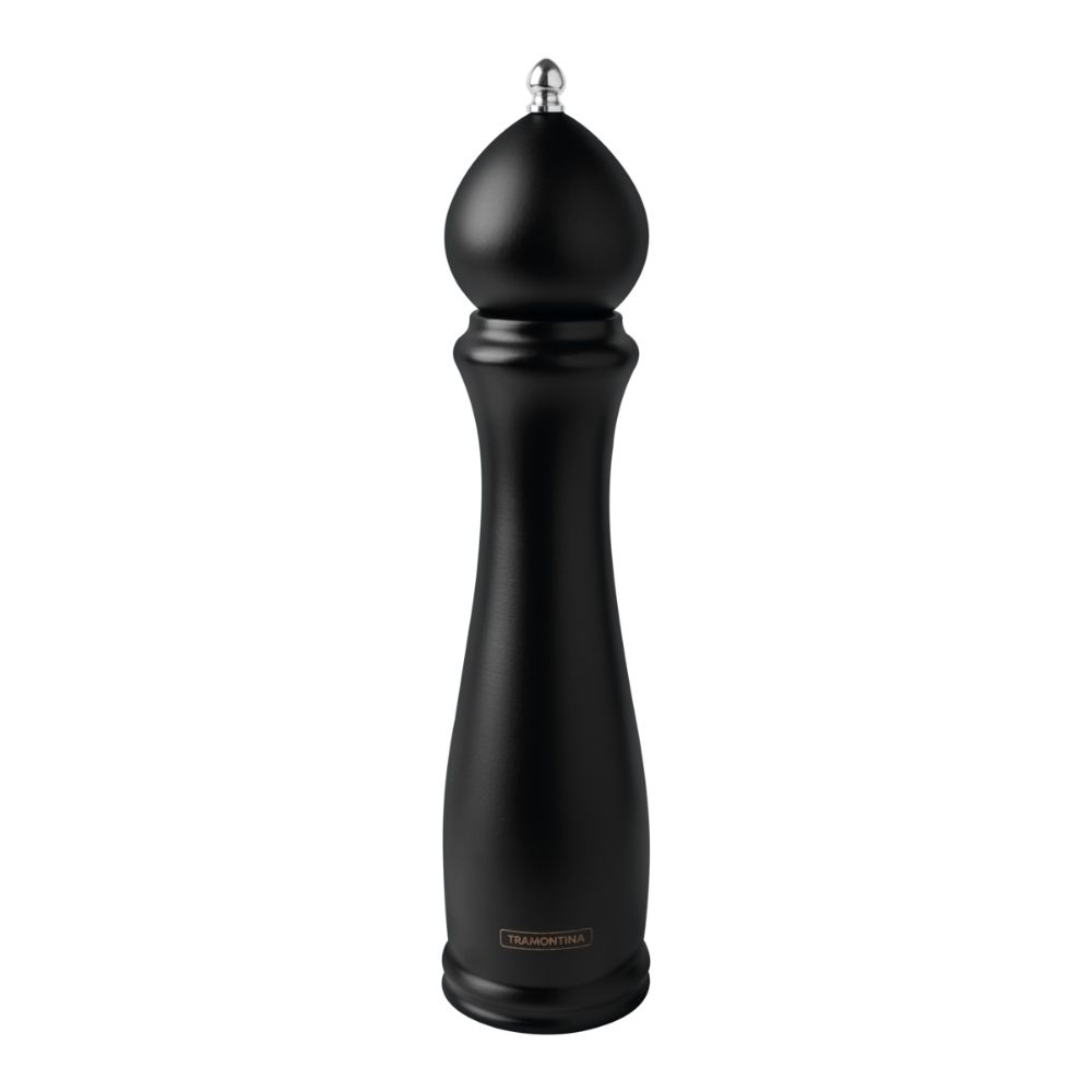 Moedor De Pimenta e Sal 10" Black Em Cerâmica Com Recipiente De Madeira 26456010 Tramontina 1