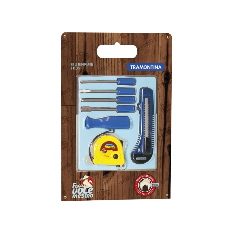 Jogo De Ferramentas 6Pc Est./Cha/Trena 43408/432 Tramontina 1