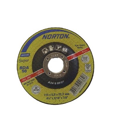 Disco De Desbaste 4.1/2 X 3/16 X7/8 Ac Norton 1