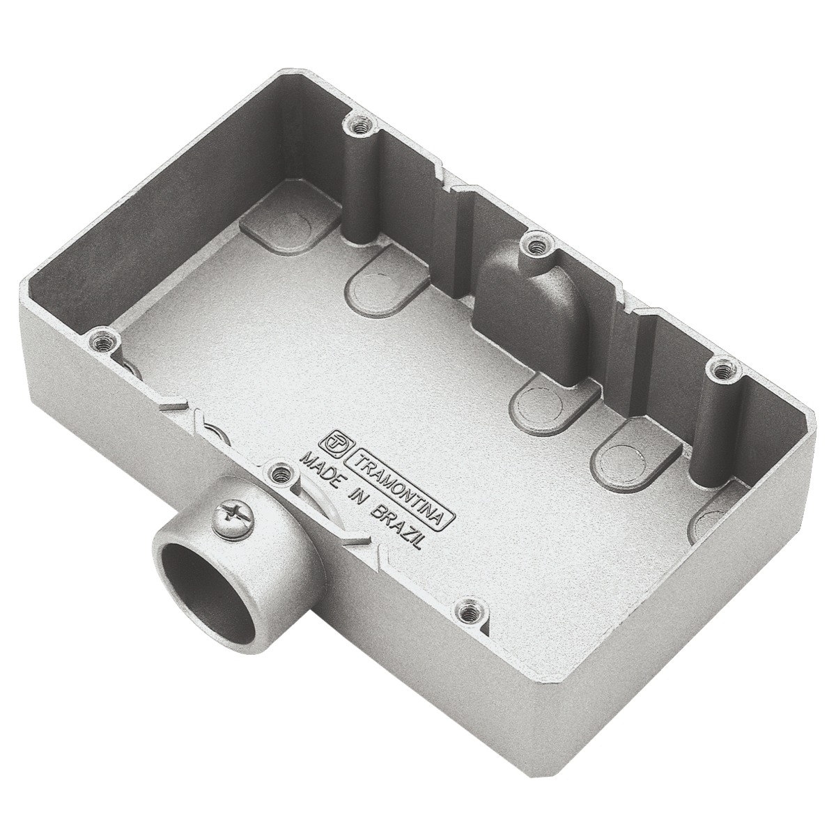 Condulete De Aluminio ET 3/4" Bsp Cinza Sem Tampa Sem Vedacao 56112032 Tramontina