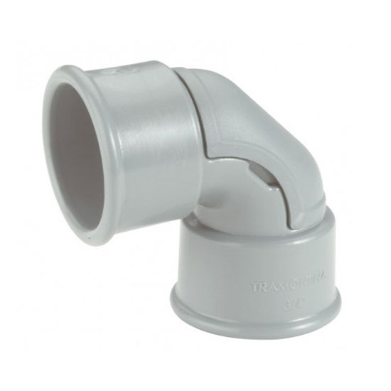 Conector De Pvc Curvo 1" Cinza 57256/003 Tramontina 1