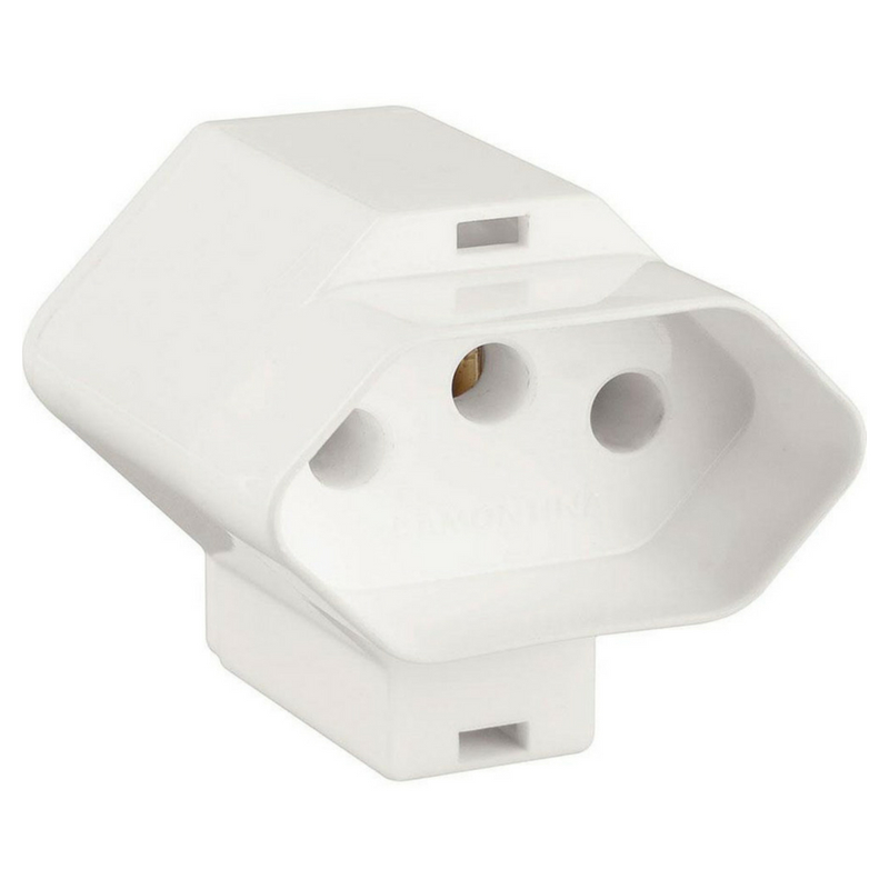 Adaptador Tomada 2P+T Nema/Nbr 10A Br 57400/092 Tramontina 1