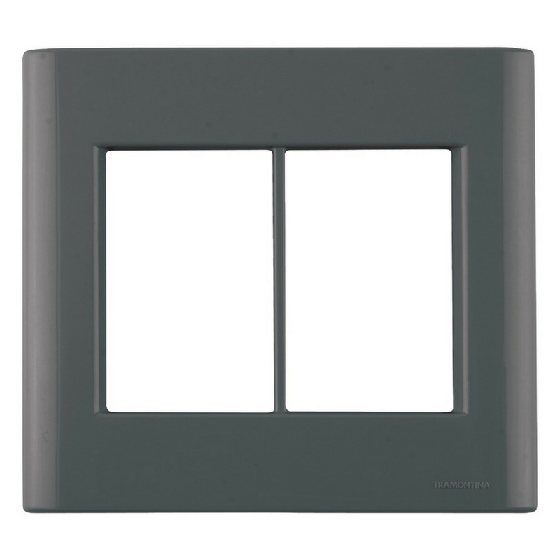 Placa Giz 4X4 6P Grafite 57200/078 Tramontina 1