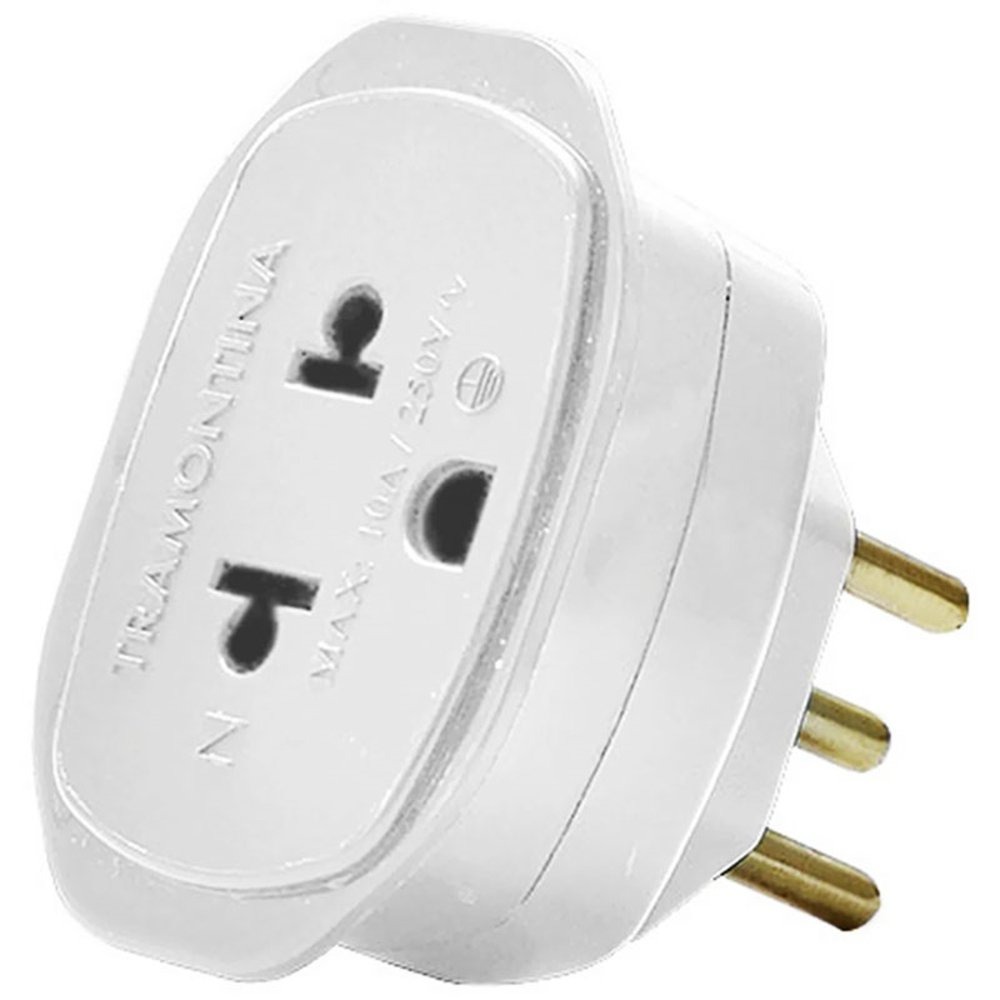 Adaptador Conversor 2P+T 10A 250V 57400/298 Tramontina 1
