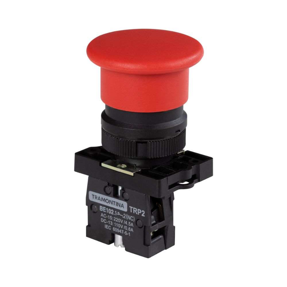 Botao Cogumelo 1NF Vermelho TRP2-EC42 (Base Plástica) 58015761 Tramontina 1