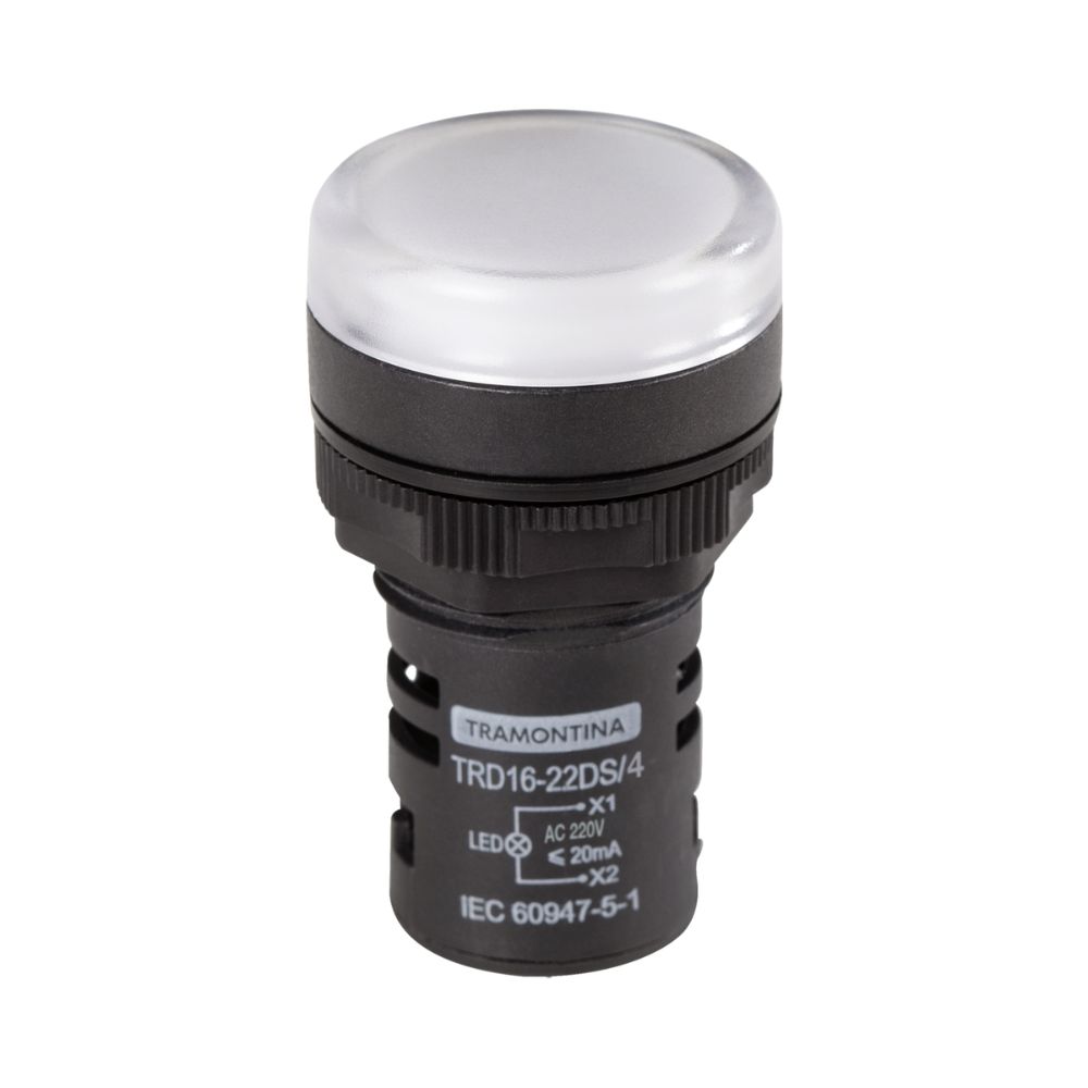 Sinalizador Led 220V Branco TRD16-22DS/4 Em Termoplastico 58015475 Tramontina 1