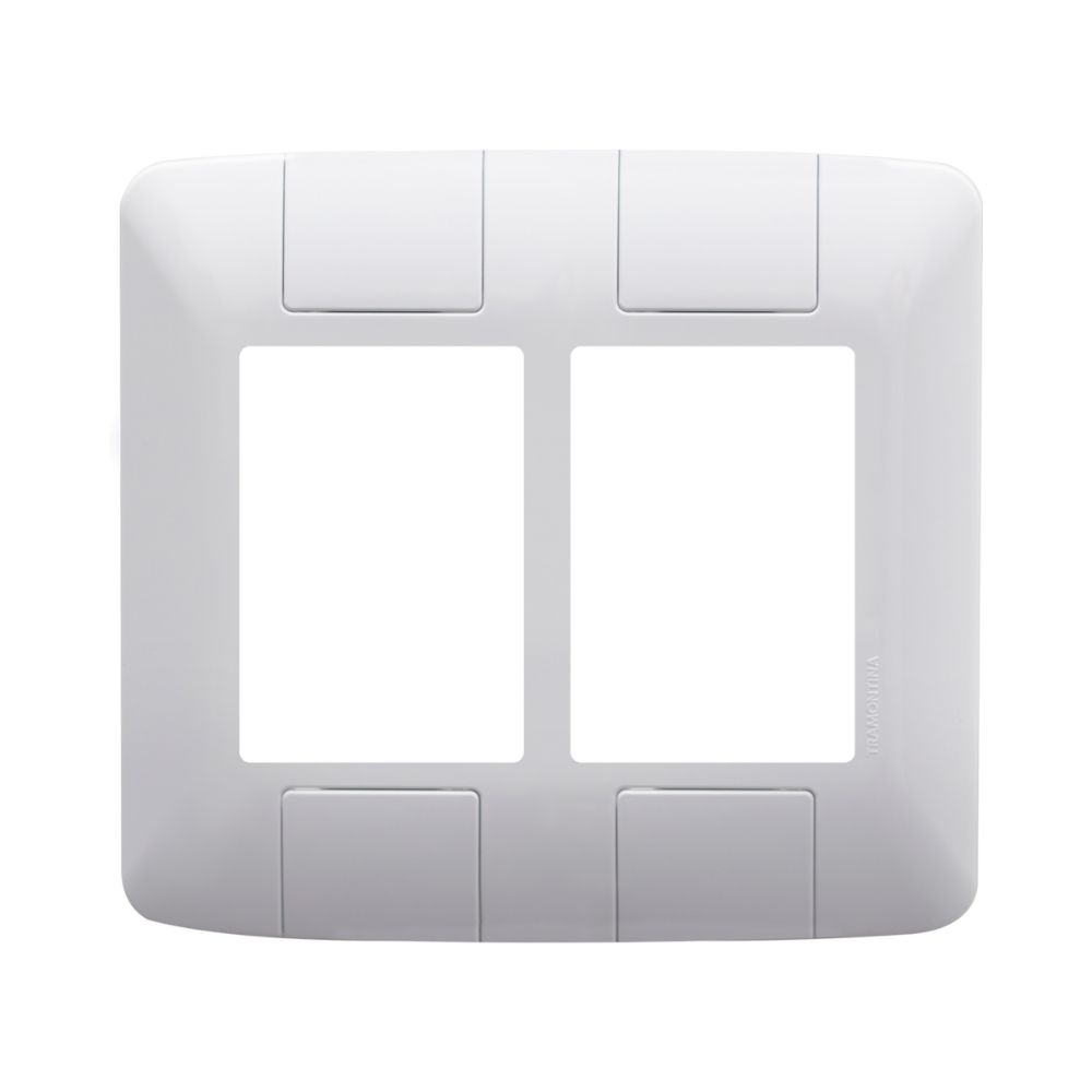 Placa 4X4 6P Branca 57203031 Aria Tramontina 1