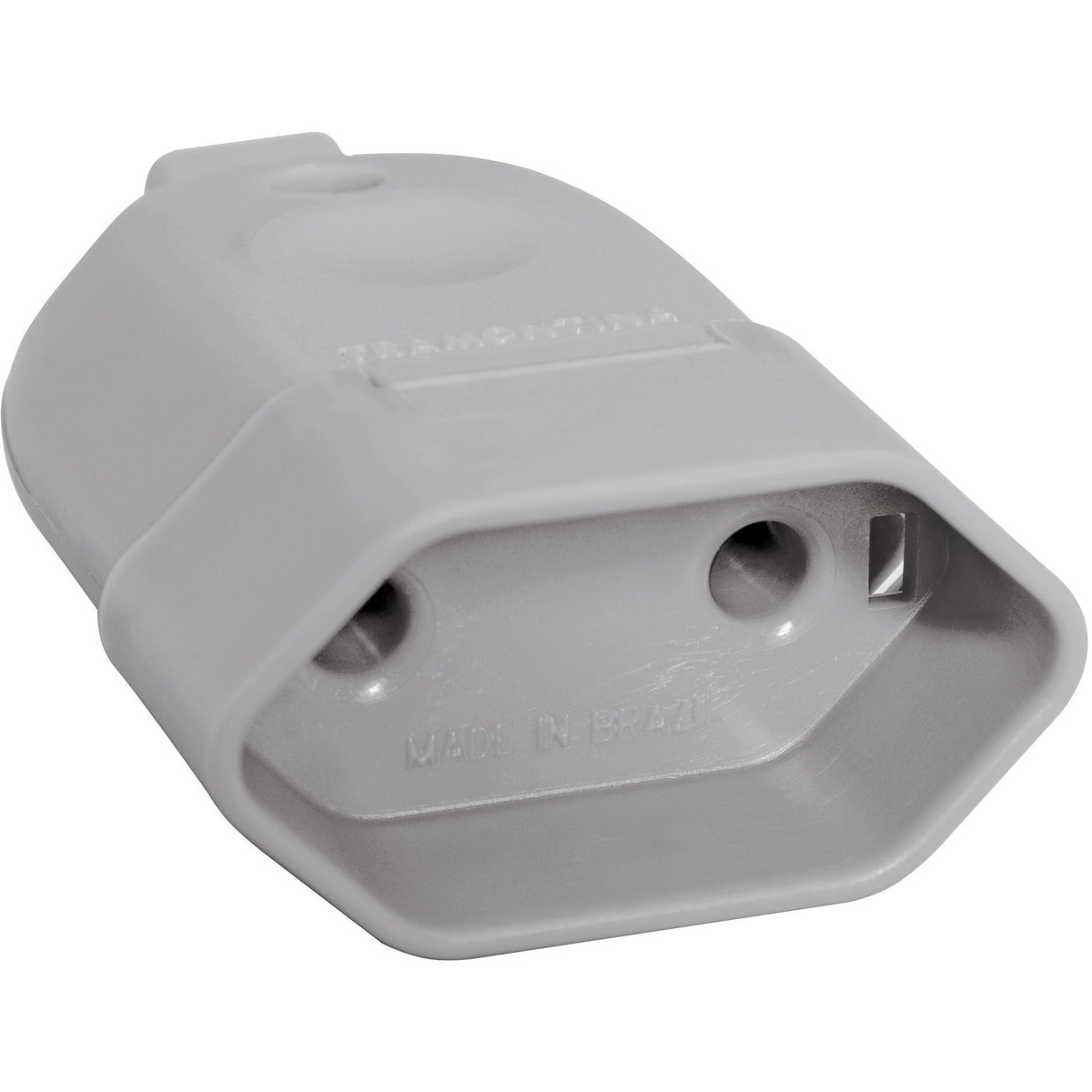 Plug Femea Reto 2P Cz 10A Pb 57401/052 Tramontina 1