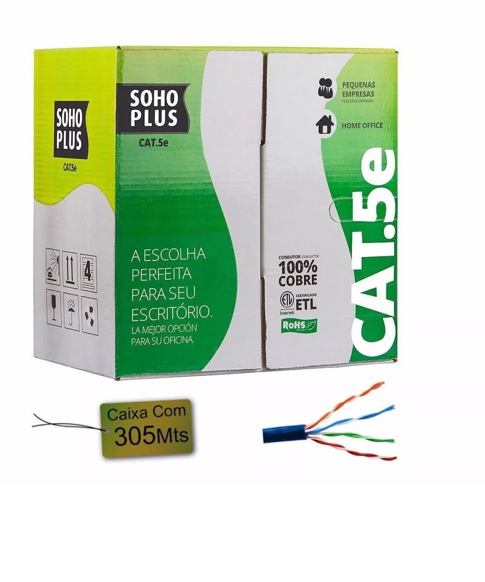 Cabo De Rede Utp Cat5E 4Px24Awg Az Furukawa 1