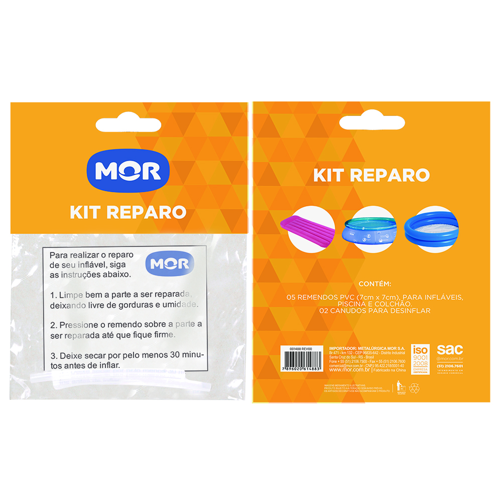 KIT Reparo Adesivo Para Infláveis Piscinas E Colchão 1488 MOR 1