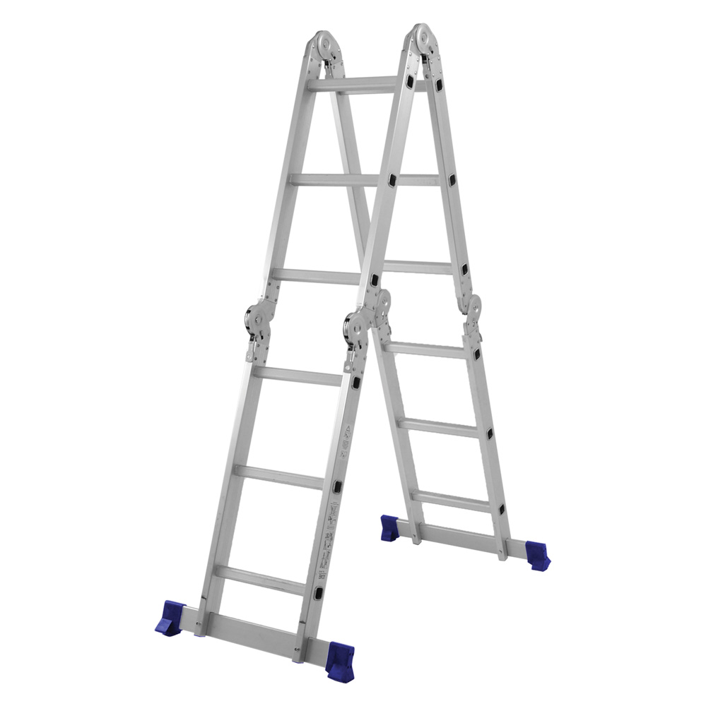 Escada Multifuncional 4x3 Alumínio 12 Degraus 005221 MOR 1