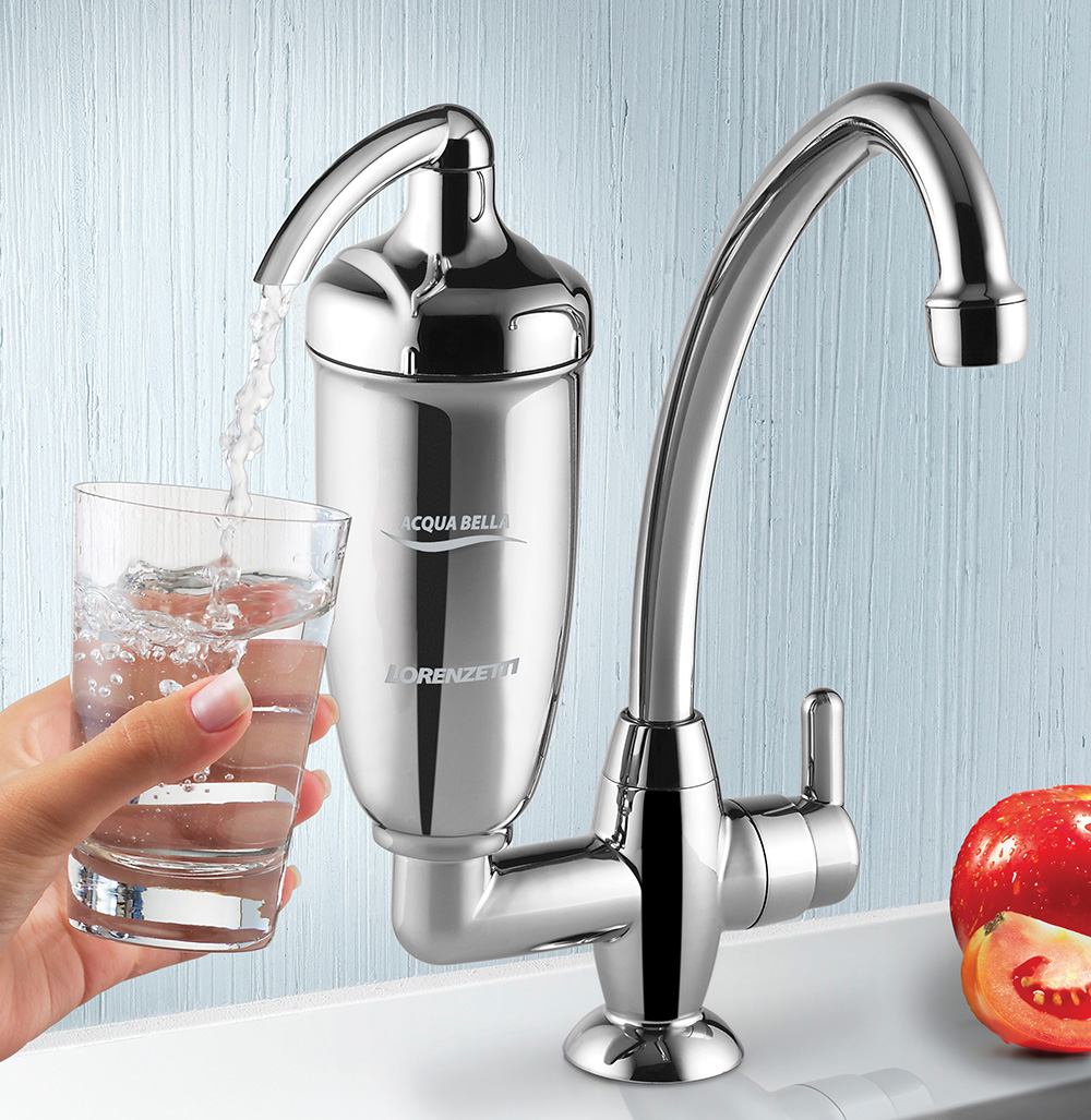 Purificador de Água Acqua Bella de Mesa com Torneira Cromado Lorenzetti