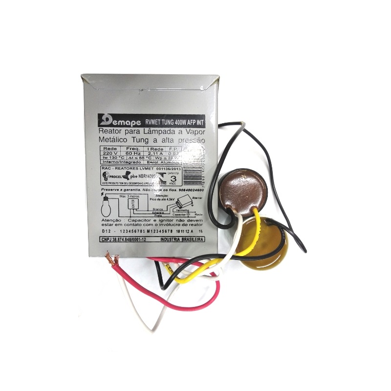 Reator Vapor Metalico Interno 400W Afp Tung Demape 1
