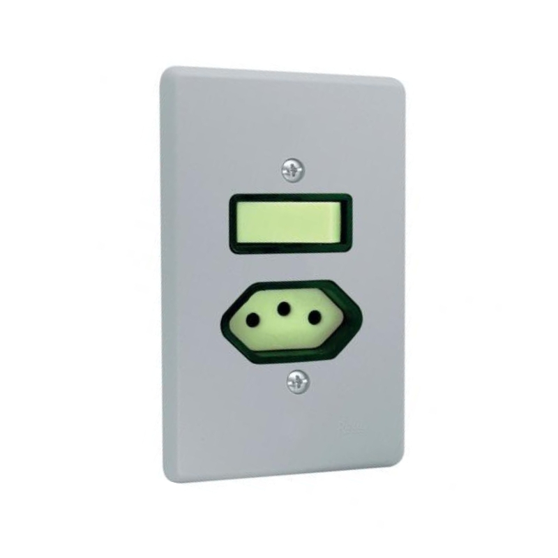 Interruptor 1Ss+1Tom 2P+T 10A 250Vcz C/P Radial 1